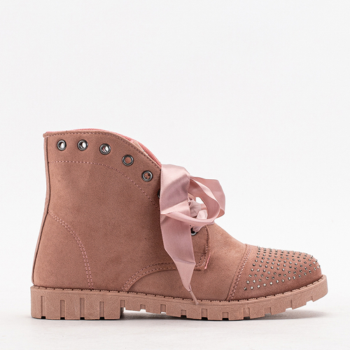 Рожеві жіночі черевики з оздобленням Segadi