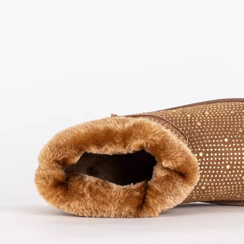 OUTLET Жіночі снігові черевики з верблюжим фіанітом Rudis - Взуття