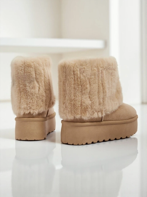 Чоботи a'la снігоходи жіночі з хутром Irelle