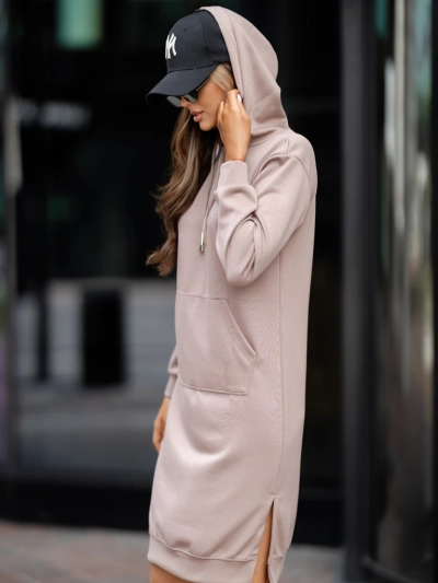 Royalfashion Віскозна сукня з капюшоном у спортивному стилі