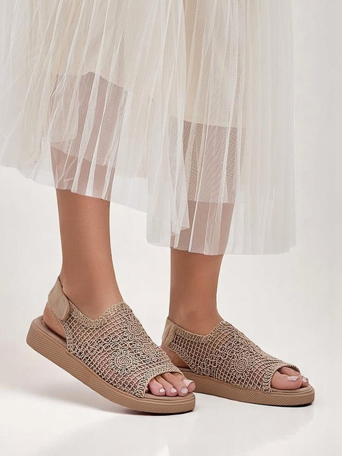 Royalfashion жіночі ажурні сандалі Levay з верхом