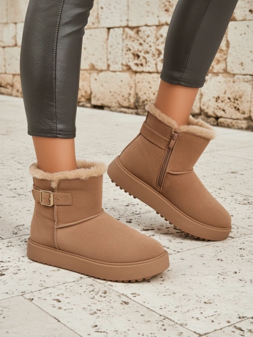 Royalfashion Короткі жіночі черевики a'la снігоходи Winter Crest