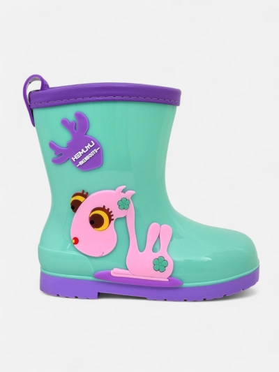 Royalfashion Dětské gumové boty s nášivkami Funny Time