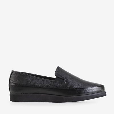 OUTLET Dámské černé lesklé slip on boty Melerda - Obuv