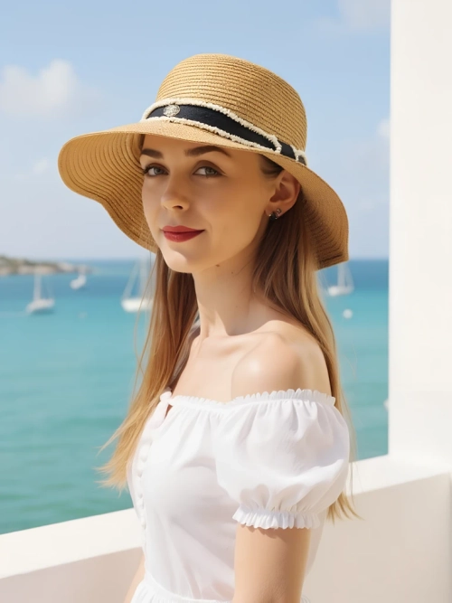 Royalfashion Солом'яний капелюх для жінок Sunny Meadow