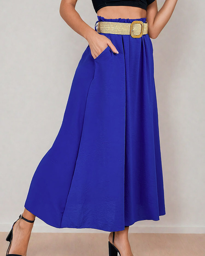 Royalfashion Жіноча спідниця міді з поясом