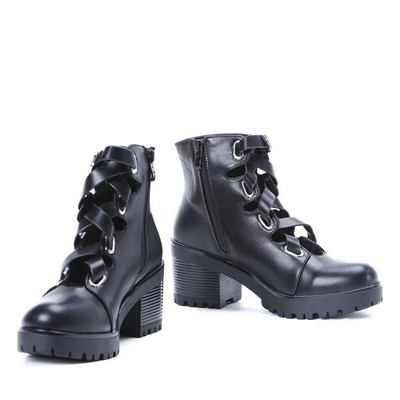 Czarne botki Debbie - Obuwie