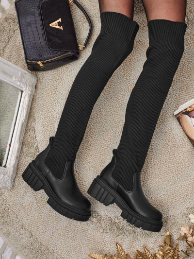 Dámské nazouvací kozačky Obsidian Rose