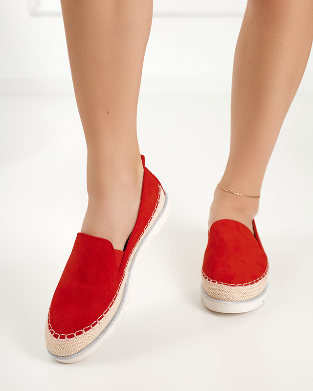 Červené dámské nazouváky Fabiola - Obuv