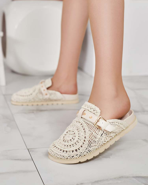 Royalfashion Жіночі шльопанці з вишивкою Leronip