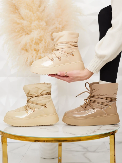 Жіночі снігоступи Royalfashion бежевого кольору Dabenda