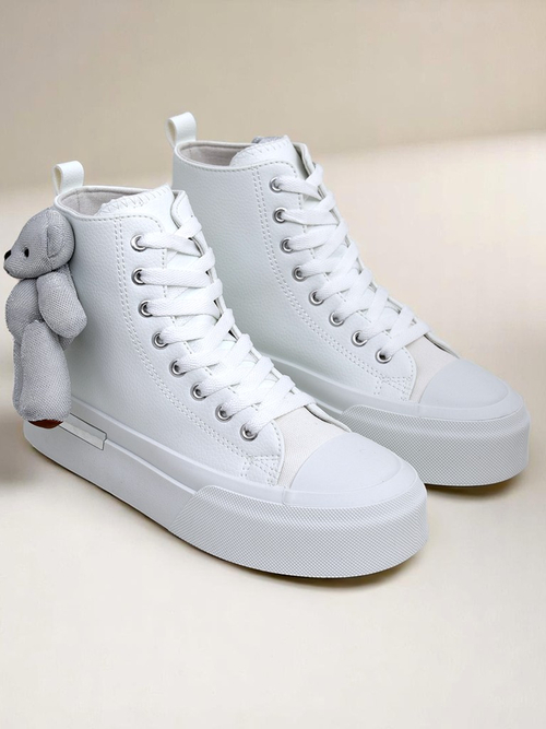 Royalfashion Жіночі високі кеди з ведмедиком Теді