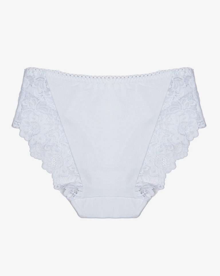 Bílé dámské krajkové kalhotky - Spodní prádlo