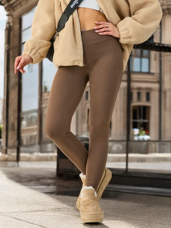 Royalfashion Teplé bavlněné legíny pro ženy