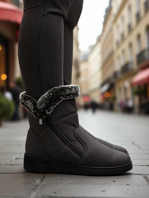 Королівська мода Жіночі зимові черевики, схожі на снігові черевики Baccinis