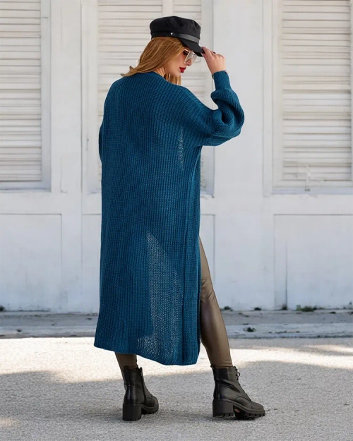 Жіночий в'язаний светр-покривало Royalfashion