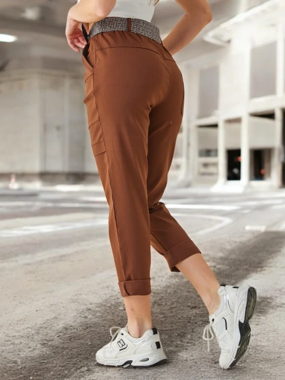 Royalfashion Жіночі брюки з віскози з поясом