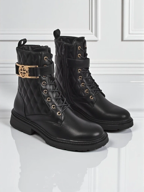 Жіночі стьобані ботильйони з екологічної шкіри Sable Rose