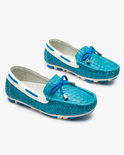 Бірюзові дитячі мокасини Dannad- Footwear