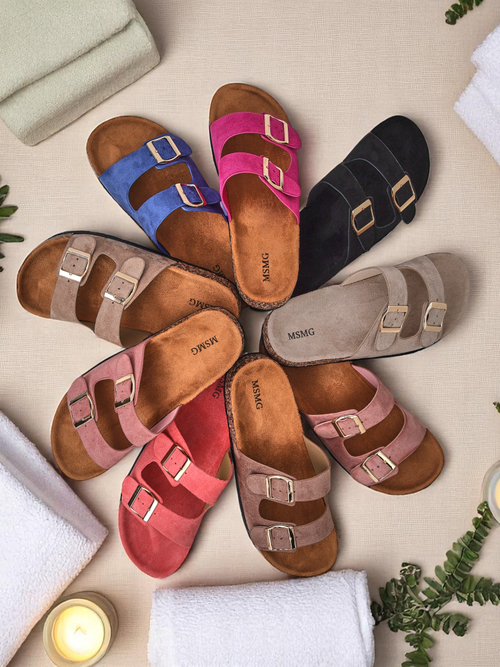 Royalfashion Жіночі шльопанці з пряжками Foumy