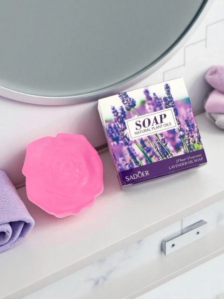 Royalfashion Glycerinové mýdlo ve tvaru květiny Avokádo