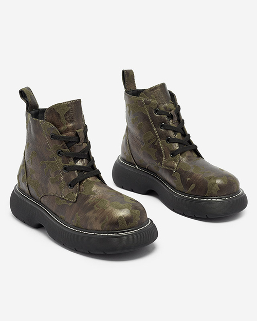 Зелені жіночі мокасини Moreore - Взуття