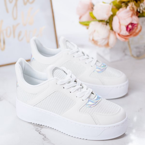 Біле спортивне взуття на платформі Salsa - Взуття 1