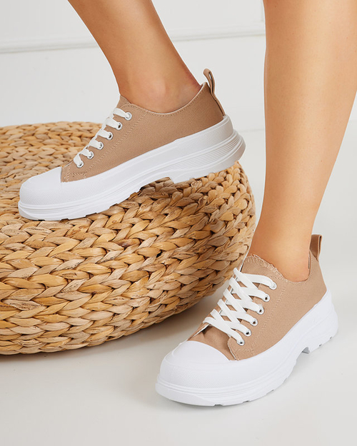 OUTLET Коричневі жіночі спортивні кросівки Cresoma - Взуття