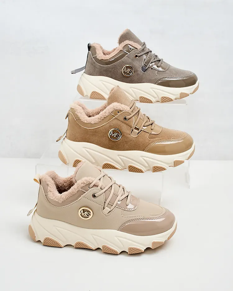 Royalfashion Dámské zateplené tenisky Caroz