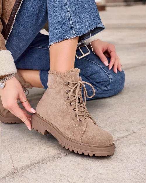 Жіночі чоботи Royalfashion на шнуровці Vesot