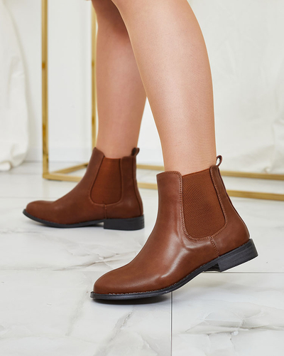 Royalfashion Чорні жіночі черевики a'la sztyblety з прикрасами Ederte