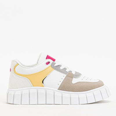 Béžová a bílá dámská sportovní obuv Nortelo - Obuv