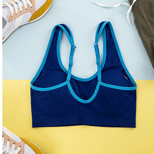Синій жіночий спортивний бюстгальтер
