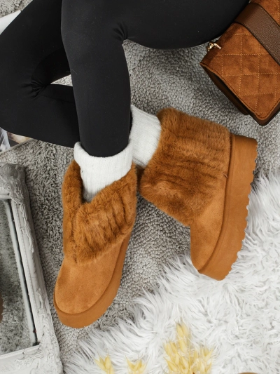 Чоботи a'la снігоходи жіночі з хутром Irelle