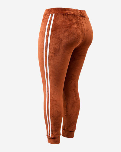 Royalfashion Жіночі утеплені спортивні штани з кантами