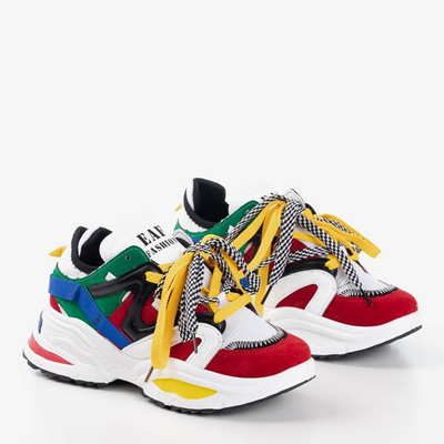 OUTLET Různobarevné dámské tenisky se silnou podrážkou Eafi - Obuv