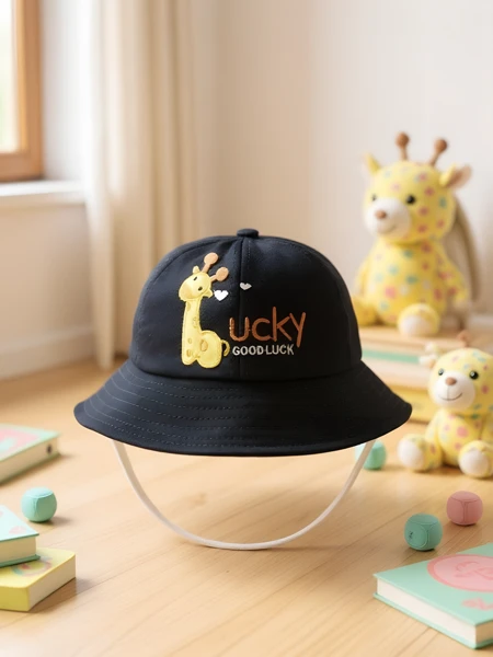 Royalfashion Dětský klobouček s veselými nášivkami