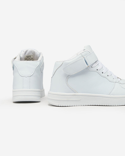 Royalfashion Спортивні чоловічі високі кеди білого кольору Detocci