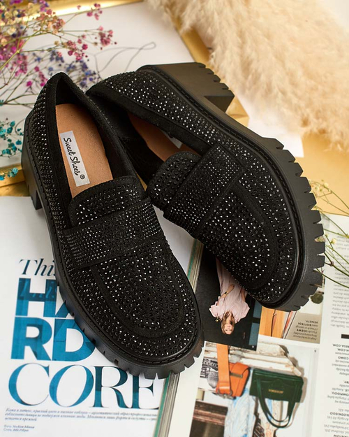 Royalfashion Жіночі мокасини з цирконами Epolls