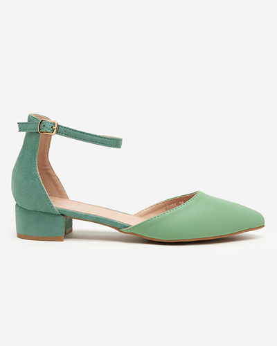 Zelené dámské sandály na spodním sloupku Areda - Obuv