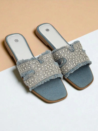 Royalfashion Dámské pantofle s kamínky CrystalEase