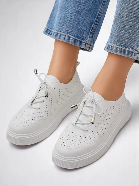 Royalfashion Dámské perforované šněrovací sportovní boty Vaned