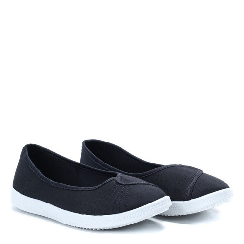 Czarne casualowe balerinki Antonetta- Obuwie