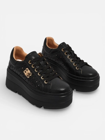 Ažurové sportovní dámské tenisky z přírodní kůže Atelle