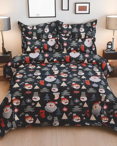 Royalfashion Vánoční povlečení 160x200 kompletní 3 DÍLY