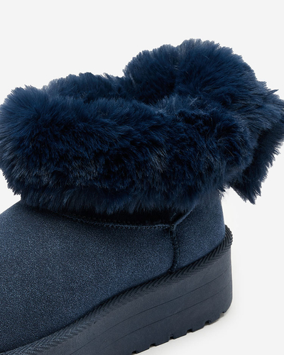 Royalfashion Dámské boty a'la snow boots in black Goroggo