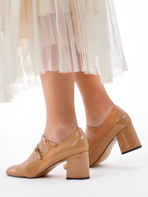 Royalfashion Лакові жіночі туфлі на підборах зі straps Ovinna