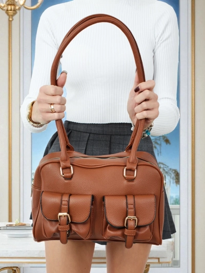 Dámská shopper kabelka z eko kůže s kapsami Aveline