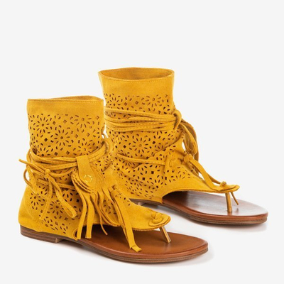 Жовті жіночі босоніжки Joanina