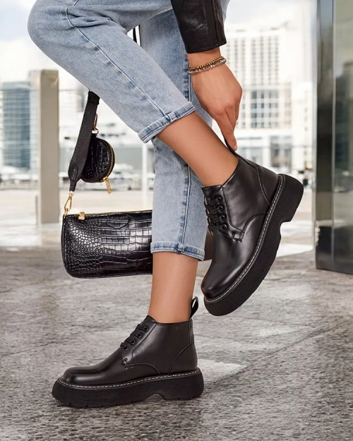 Royalfashion Жіночі напівчеревики на шнурівці Goselli